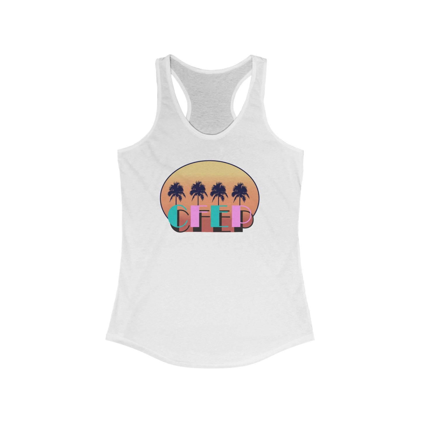 CFEP Palm Tree - Women's Ideal Racerback Tank