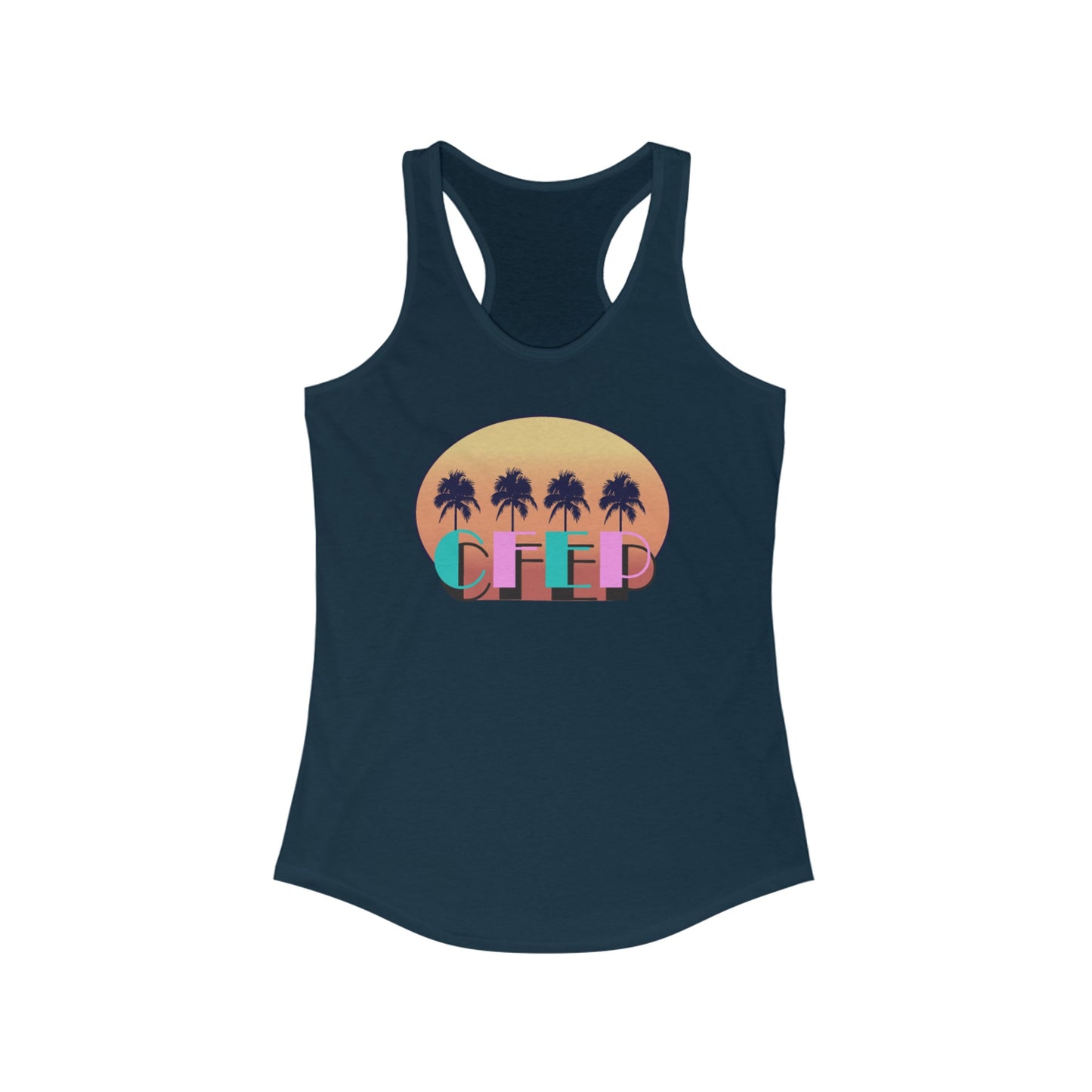 CFEP Palm Tree - Women's Ideal Racerback Tank