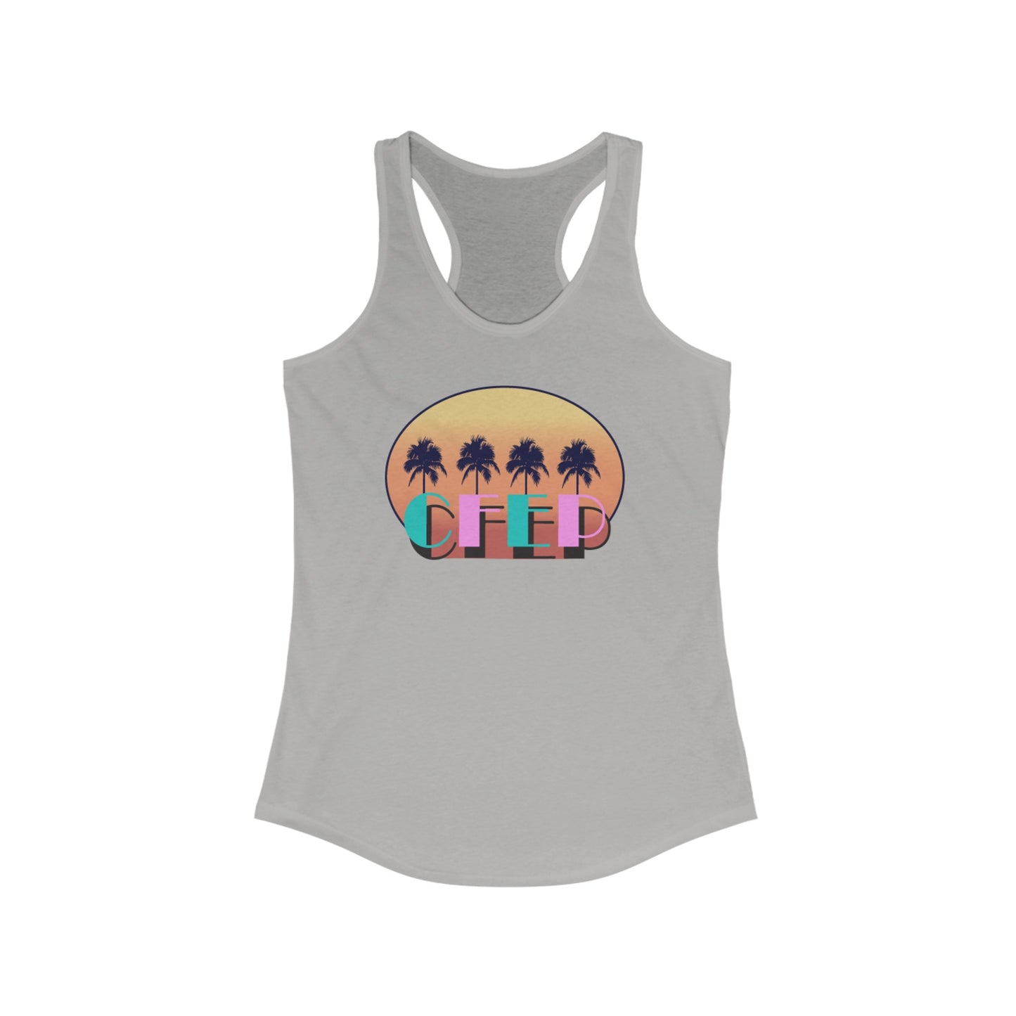 CFEP Palm Tree - Women's Ideal Racerback Tank